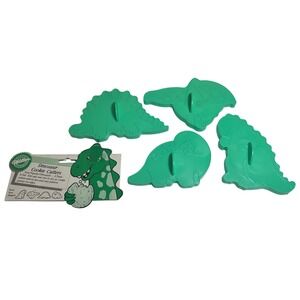 Vintage‎ Wilton Dinosaur Cookie Cutters Set of Four 1988